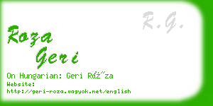 roza geri business card